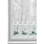 VÁNOČNÍ VITRÁŽKOVÁ ZÁCLONA 4 30X150CM NA POUTKÁCH – Hledejceny.cz