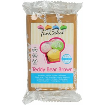 FunCakes potahový Fondán Teddy Bear Brown 250 g