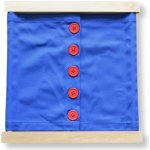 Montessori D023 zapínací rám velké knoflíky – Zboží Dáma