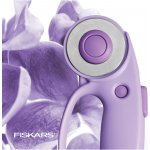 Řezací kolečko na látku Fiskars 45 mm fialové – Zboží Mobilmania