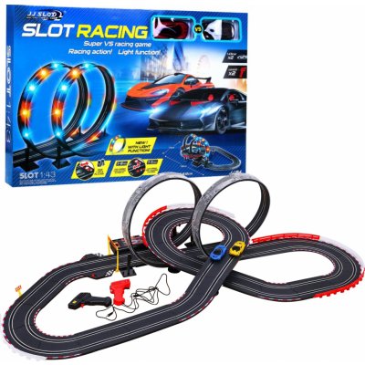 Slot Racing svíticí autodráha 1:43 modro 6,12 m – Zboží Dáma