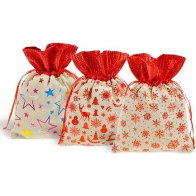 MFP Paper sáček textil vánoční potisk 13x17cm mix 5800735 – Hledejceny.cz