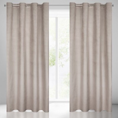 Takoy Sametový závěs DARCY se stříbřitým potiskem pepitky-HF-384576 | 140 x 250 cm – Hledejceny.cz