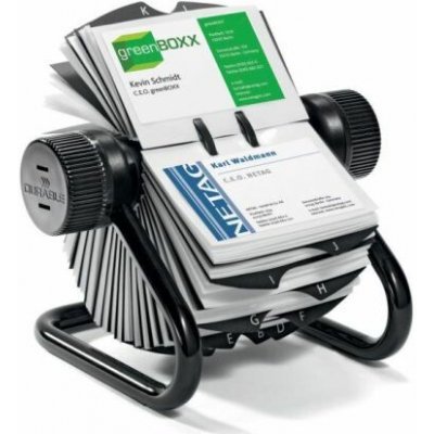 VISIFIX Rotační stolní vizitkář na 400 vizitek ROTARY FILE černý – Zboží Živě