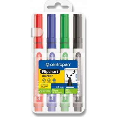 Centropen 8550 Flipchart 4 ks – Zbozi.Blesk.cz