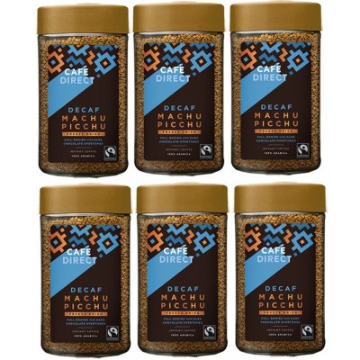 Cafédirect Machu Picchu Arabica bez kofeinu 6 x 100 g – Hledejceny.cz