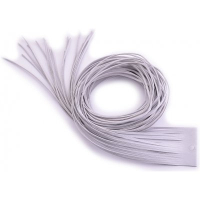 CZ Kožený řemínek v bílé barvě 100cm – Zboží Dáma