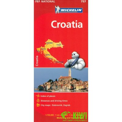 mapa Croatia 1:750 t.