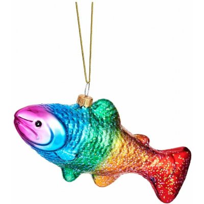 Sass & Belle Rainbow Trout vánoční ozdoba barevná – Hledejceny.cz