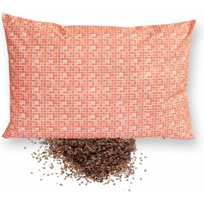 GADEO pohankový polštář KOLEČKA lososová + DÁREK 40x40 cm STANDART – Zboží Mobilmania