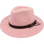 Fiebig Headwear since 1903 Nepromokavý klobouk fedora z vlny růžový – Hledejceny.cz