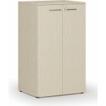 Primo Kancelářská skříň s dveřmi WOOD, 3 police, 1335 x 800 x 640 mm, bříza – Hledejceny.cz
