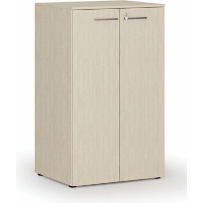 Primo Kancelářská skříň s dveřmi WOOD, 3 police, 1335 x 800 x 640 mm, bříza – Hledejceny.cz