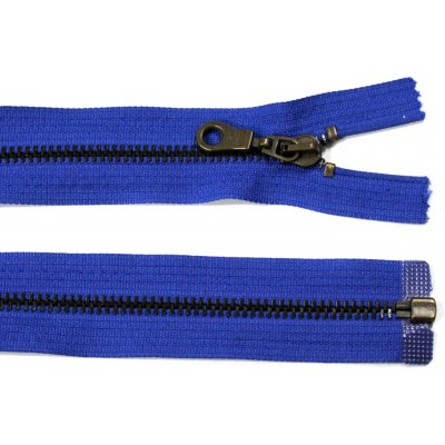 WICO Kovový zip no.5 rozepínací 90cm (staromosazné zoubky) - více barev b: 16 královská modrá – Hledejceny.cz
