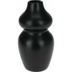 Home Styling Collection Dekorační keramická váza, výš, 14 cm, černá černá – Zboží Dáma
