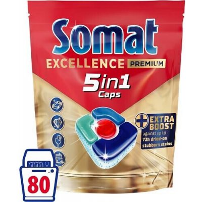 Somat Tablety do myčky Excellence Premium 5v1 80 ks – Zboží Dáma