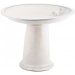 Esschert Design Koupel pro ptáčky ELEGANT na noze podstavci 42x47cm krémová glazura – Sleviste.cz