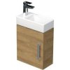 Koupelnový nábytek SAT Cube Way 1 40x47,5x20 cm dub Hickory mat CUBE320401DDH