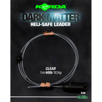 Korda Koncová Montáž Dark Matter Leader Heli Safe 18,1 kg 1 m Clear