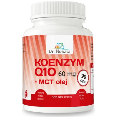 Dr.Natural Koenzym Q10 60mg 90 kapslí + MCT olej