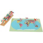 Montessori Svět mapa s vlajkami – Hledejceny.cz