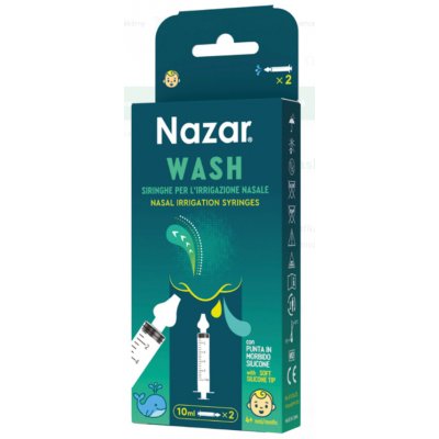 Master-aid NAZAR Wash Stříkačky na výplach nosu 2 ks – Hledejceny.cz