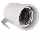 Bemko Objímka žárovky E27 s držákem, světle šedá – Zboží Mobilmania