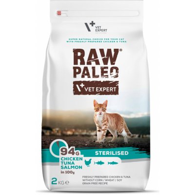 VETEXPERT Raw Paleo Sterilised Chicken&Tuna&Salmon 2 kg