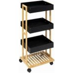 5five Simply Smart Koupelnový regál na kolečkách, 40 x 30 x 88 cm, 4 police – Zboží Mobilmania