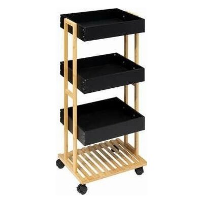 5five Simply Smart Koupelnový regál na kolečkách, 40 x 30 x 88 cm, 4 police – Zboží Mobilmania