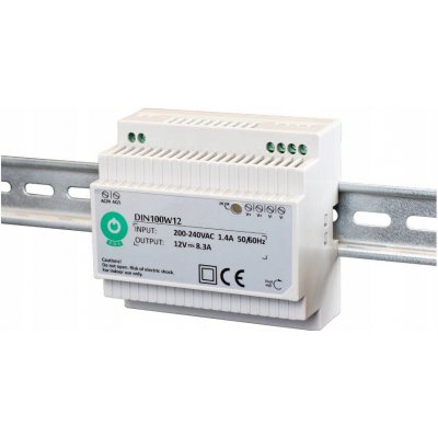 POS, Napájecí zdroj na DIN lištu 100W 24V, DIN100W24 – Hledejceny.cz