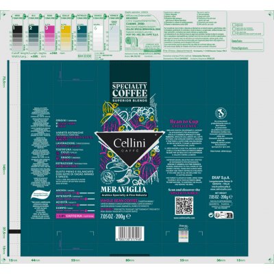 CELLINI Espresso MERAVIGLIA KÁVA 100% ARABICA zrnková 0,2 kg – Hledejceny.cz