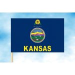 LIBEA, s.r.o. Kansas vlajka Rozměr: 40×60 cm, Uchycení: Návlek na žerď – Hledejceny.cz