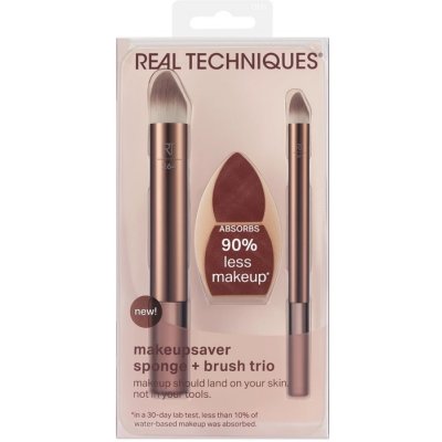 Real Techniques Makeupsaver Sponge Brush Trio sada štětců – Zboží Mobilmania