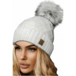 Fashionweek dámská zimní čepice s bambulí flísová podšívka Jenot Crystal bílá – Hledejceny.cz