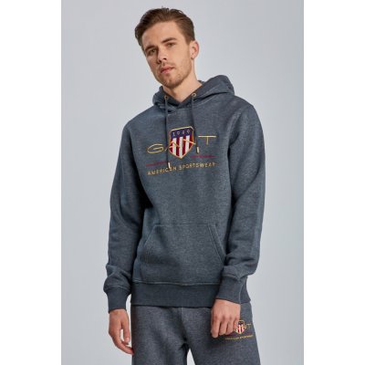 GANT ARCHIVE SHIELD HOODIE šedá