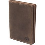 Nivasaža N24 hnědé kožené pouzdro na doklady střední velikosti – Zbozi.Blesk.cz