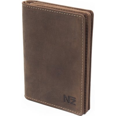 Nivasaža N24 hnědé kožené pouzdro na doklady střední velikosti – Zbozi.Blesk.cz
