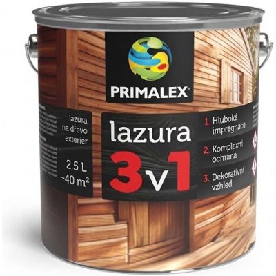 Primalex Lazura 3v1 2,5 l ořech – Hledejceny.cz