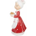Vánoční figurka Paní Clausová s košíčky – 11*14*27 cm - Clayre & Eef – Hledejceny.cz