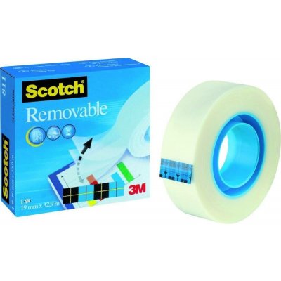 3M Scotch Removable Magic neviditelná páska 19 mm x 33 m – Zboží Živě