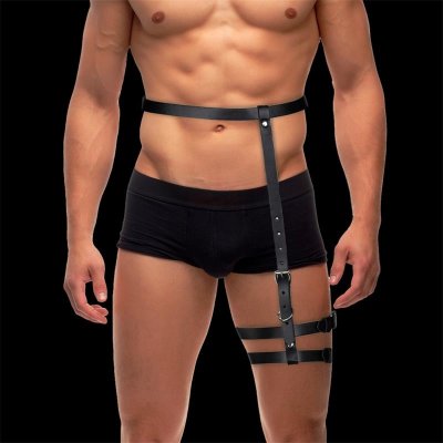 InToYou BDSM Line Martin Leg & Waist Bondage Harness Black