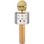 Verk 01377 Karaoke Bluetooth mikrofon 1800mAh zlatá – Zbozi.Blesk.cz