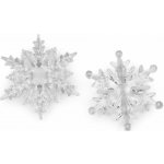 Dekorační vločky Ø10; 11 cm k zavěšení barva 2 transparent – Hledejceny.cz