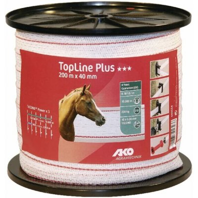 Polyetylenová páska pro elektrické ohradníky TopLine Plus 40 mm – Hledejceny.cz