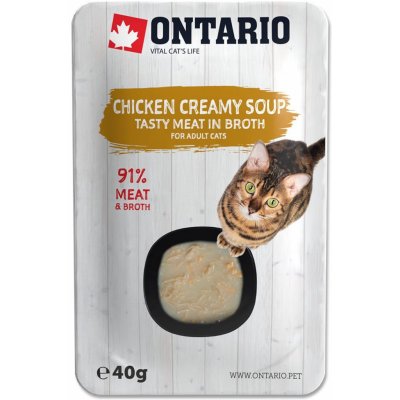 Ontario Cat chicken creamy soup 40 g – Hledejceny.cz