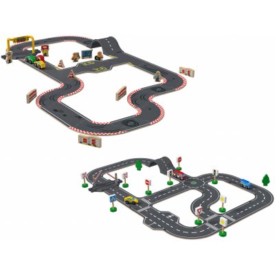 Playtive Dřevěná stavebnice Město Závodní dráha – Zboží Dáma