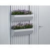 Zahradní slunečník FloraBoard k domku Biohort®, stříbrná