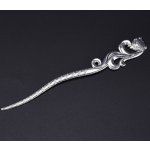 Lychee Jehlice do vlasů ve tvaru Lišky - stříbrná – Zboží Dáma