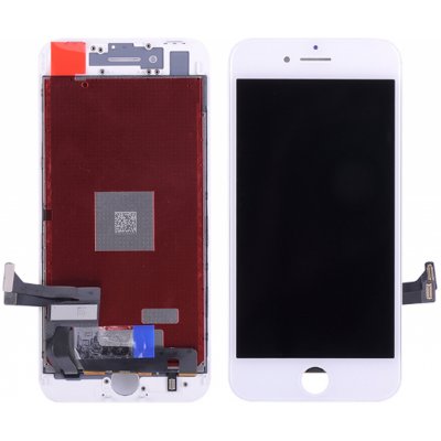 OEM iPhone 8 Plus (5,5") LCD displej s rámem a dotykem, bílý – Zboží Mobilmania
